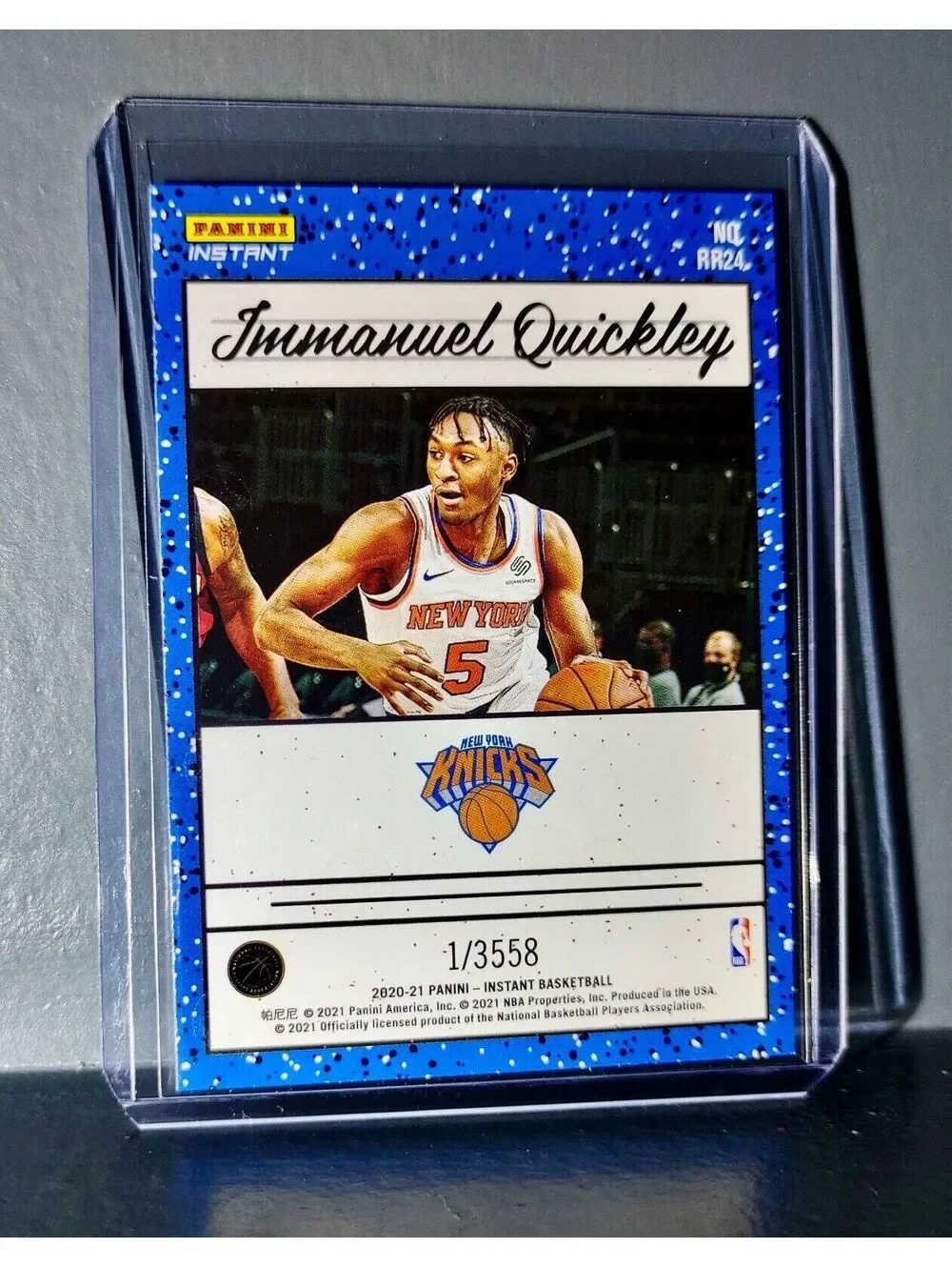 Immanuel Quickley 2020-2021 Panini NBA #24 Rated Rookie Retro Card 1/3558